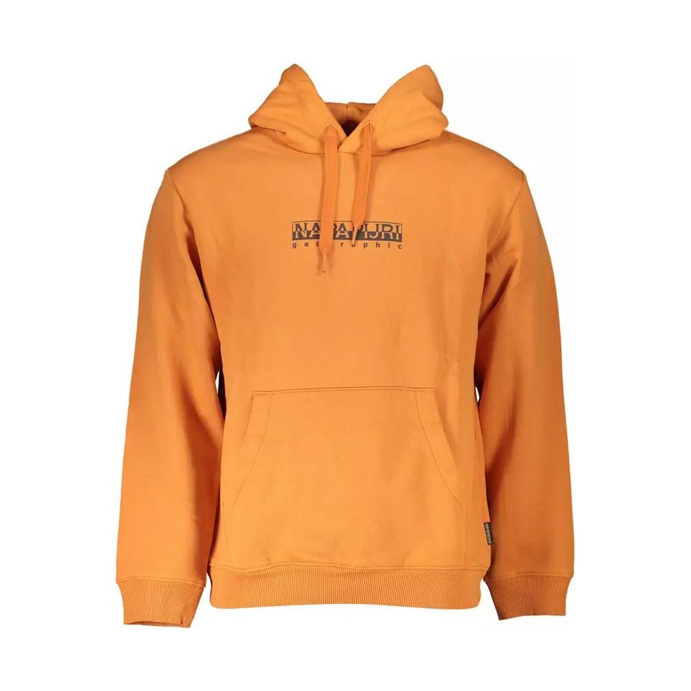 Napapijri Vibrant Orange Hooded Sweatshirt orange-cotton-sweater-2