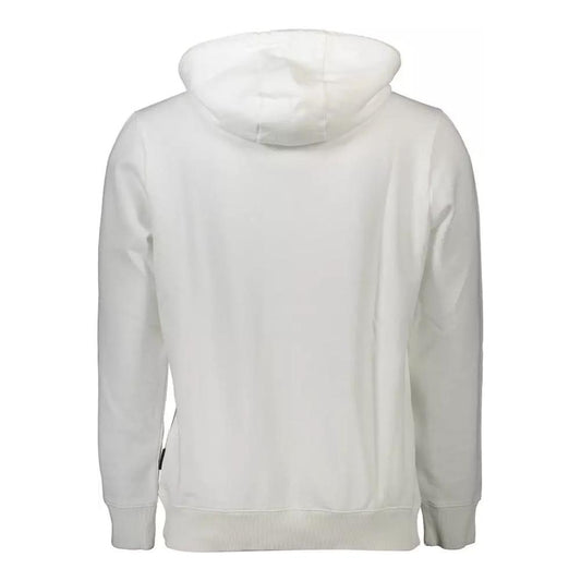 Napapijri Chic White Hooded Sweatshirt white-cotton-sweater-58