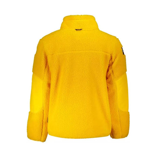 Napapijri Chic High-Neck Embroidered Yellow Sweater yellow-polyester-sweater
