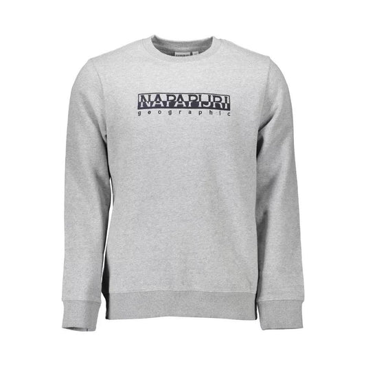 NapapijriChic Gray Embroidered Organic Cotton SweatshirtMcRichard Designer Brands£109.00