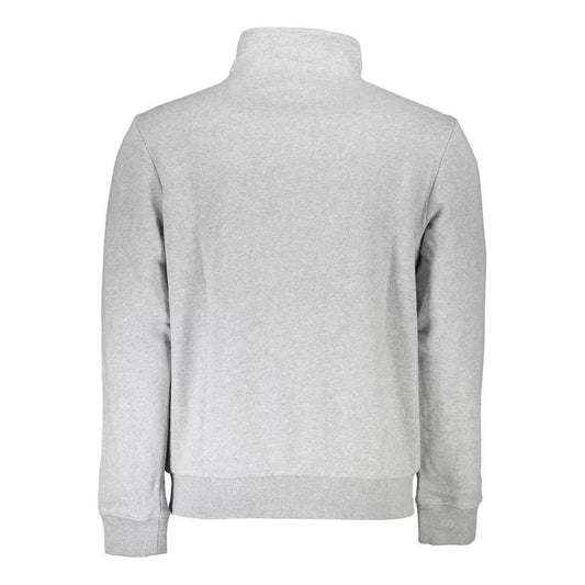 Chic Fleece Half-Zip Sweatshirt with Embroidery