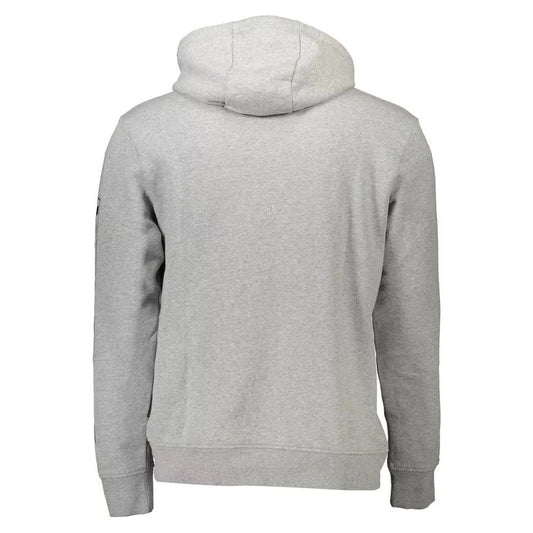 NapapijriChic Gray Hooded Sweatshirt with Logo DetailMcRichard Designer Brands£109.00