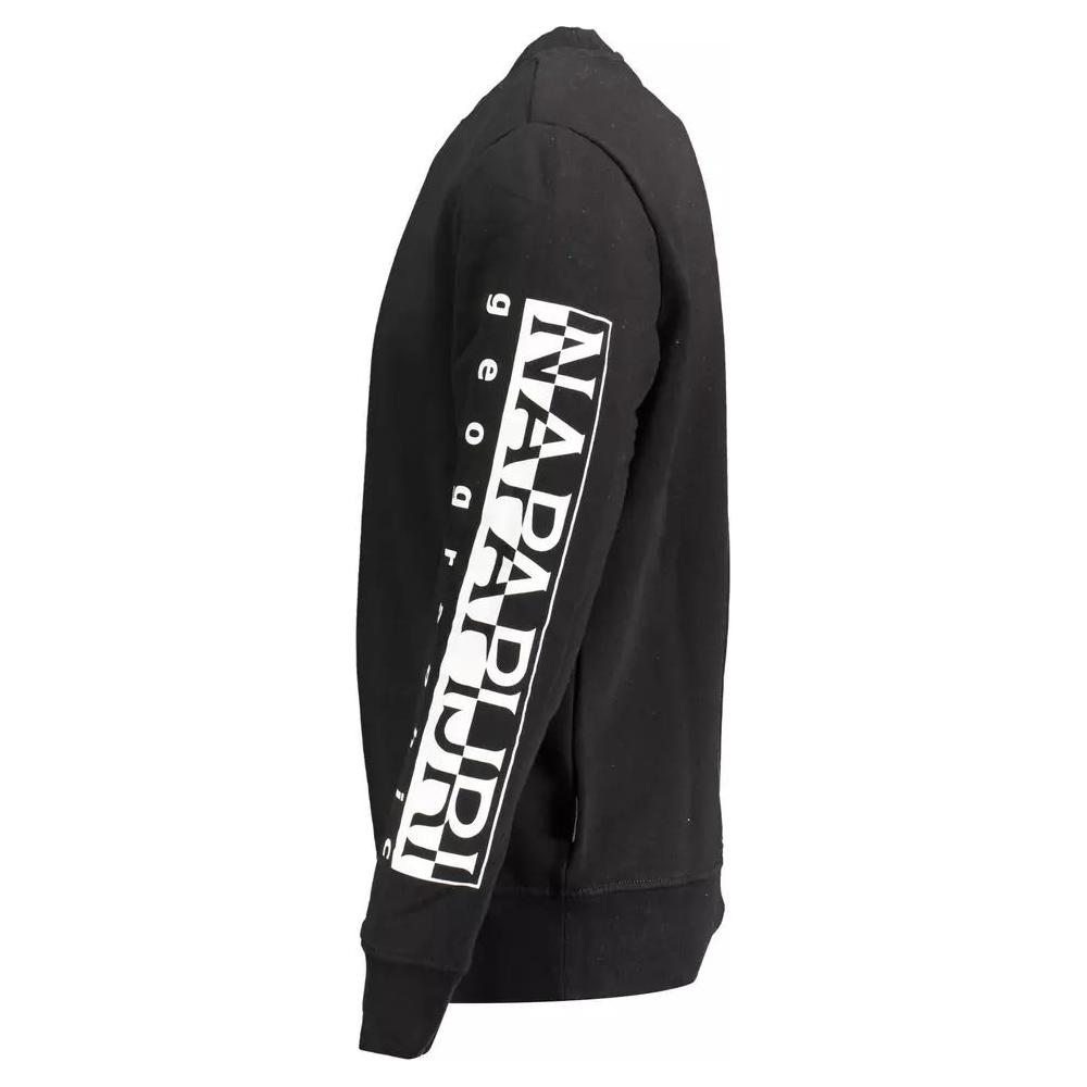 Napapijri Elevate Your Style with a Sleek Black Sweatshirt elevate-your-style-with-a-sleek-black-sweatshirt