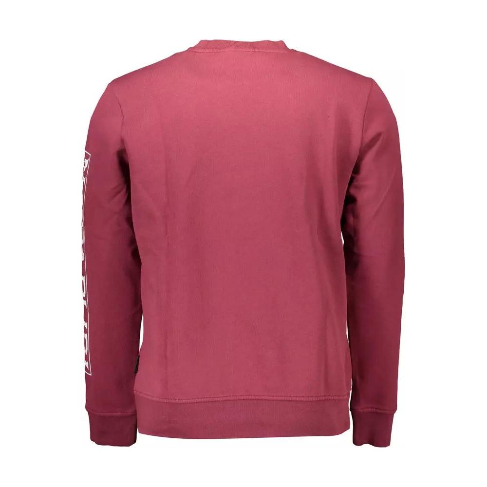Napapijri Soft Organic Cotton Blend Pink Sweater pink-cotton-sweater-8