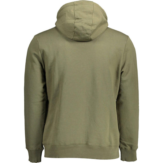 Napapijri Exclusive Green Hooded Sweatshirt green-cotton-sweater-3