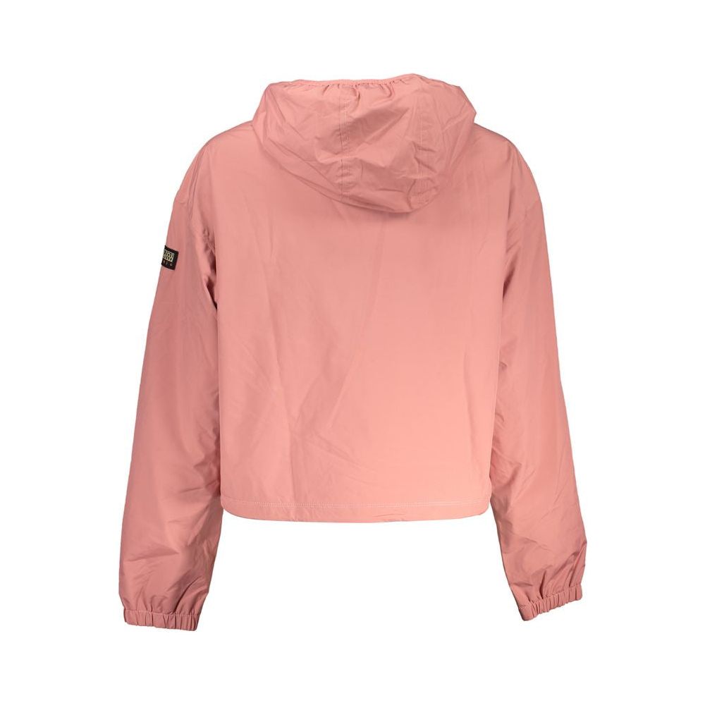 Napapijri Elegant Pink Hooded Waterproof Sports Jacket elegant-pink-hooded-waterproof-sports-jacket