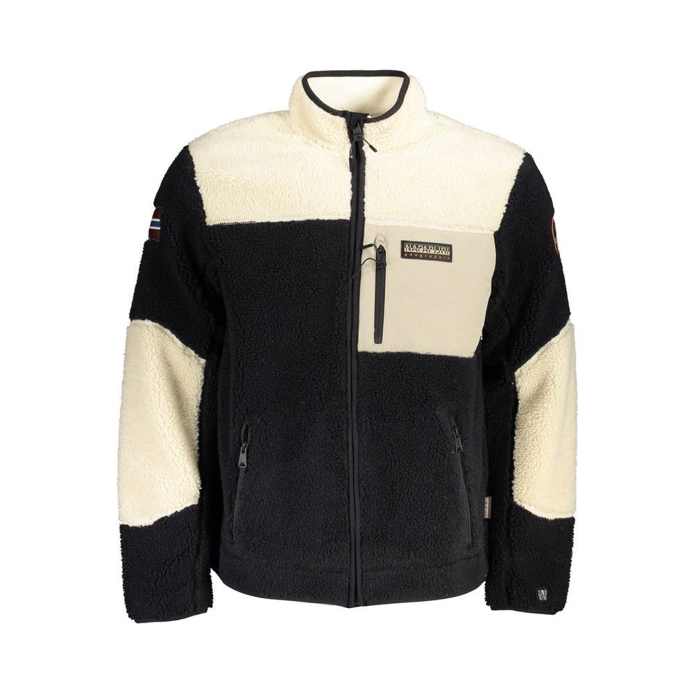 Napapijri Sleek Contrast Zip Jacket with Logo Detail sleek-contrast-zip-jacket-with-logo-detail