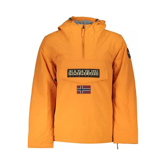 Napapijri | Orange Polyester Jacket| McRichard Designer Brands   