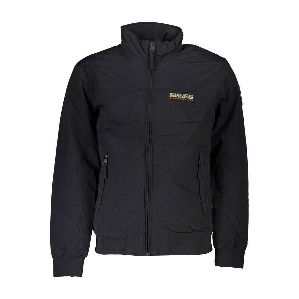 Napapijri Sleek Long-Sleeve Zip Jacket in Black sleek-long-sleeve-zip-jacket-in-black