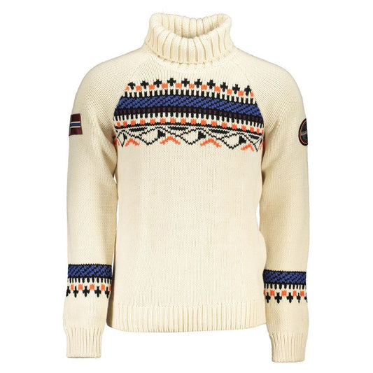NapapijriBeige High Neck Sweater with Contrast DetailsMcRichard Designer Brands£199.00