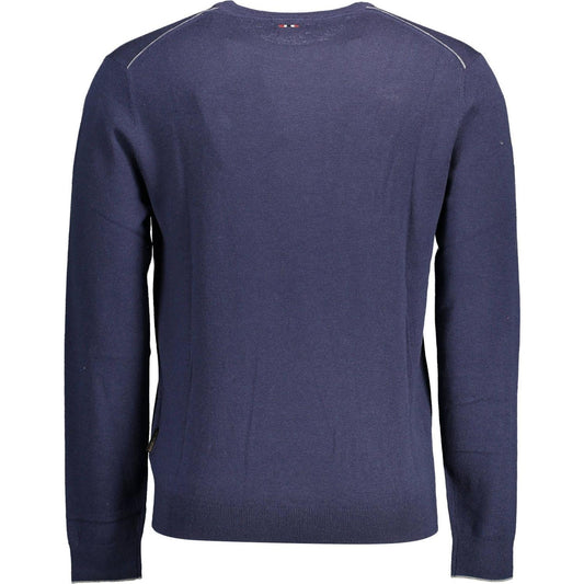NapapijriElegant Woolen Blue Sweater with EmbroideryMcRichard Designer Brands£129.00
