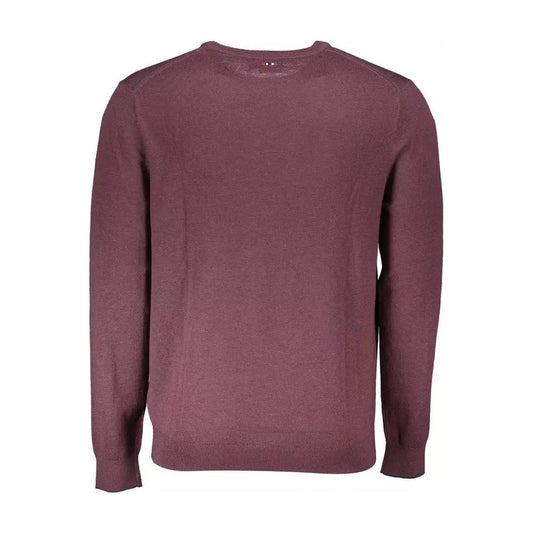 Napapijri | Purple Wool Shirt| McRichard Designer Brands   