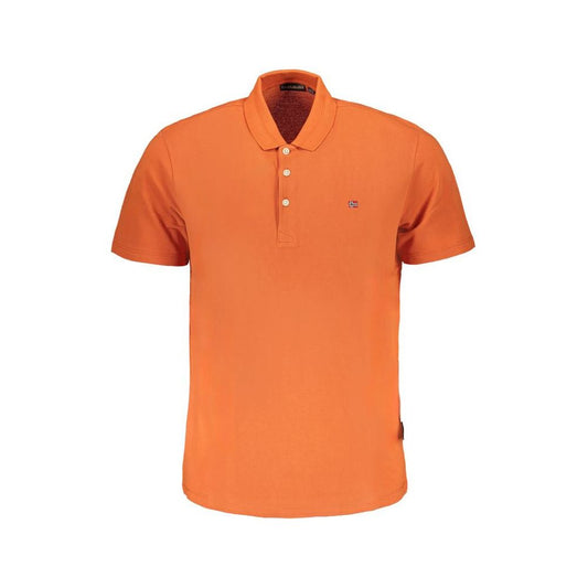 Napapijri Orange Cotton Polo Shirt orange-cotton-polo-shirt-4
