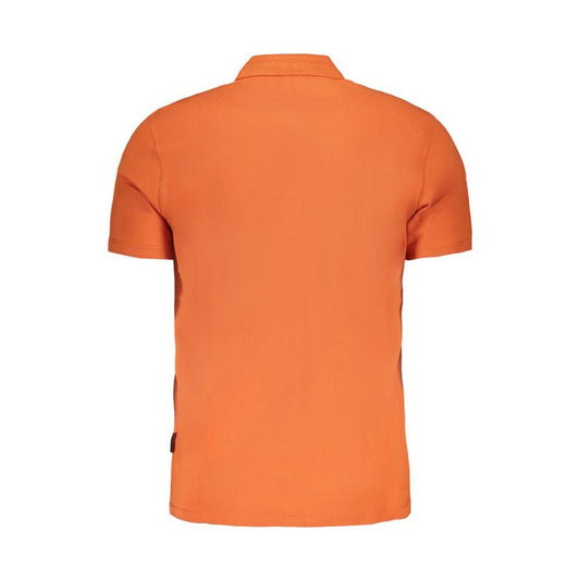 Napapijri | Orange Cotton Polo Shirt| McRichard Designer Brands   