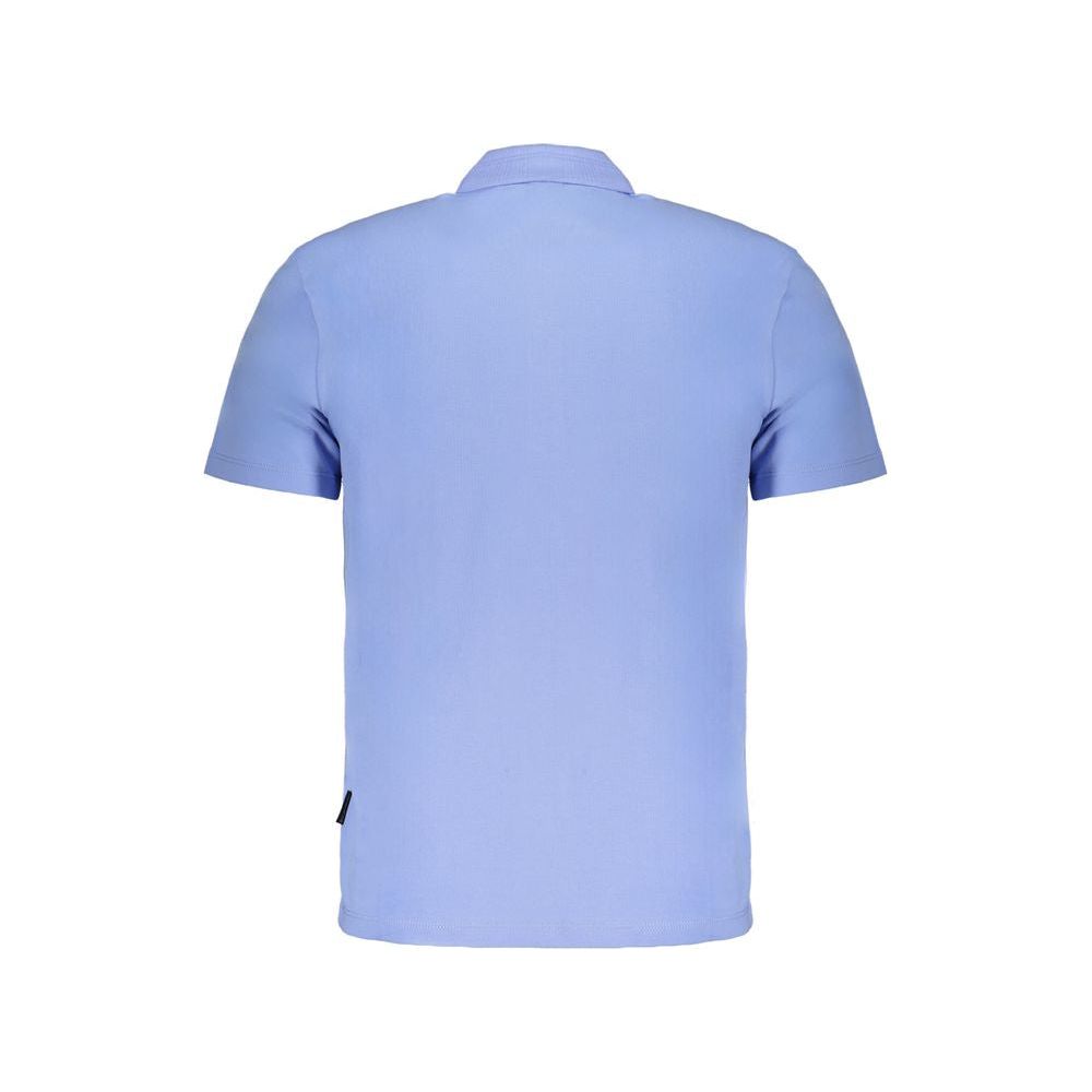Napapijri Light Blue Cotton Polo Shirt light-blue-cotton-polo-shirt-12