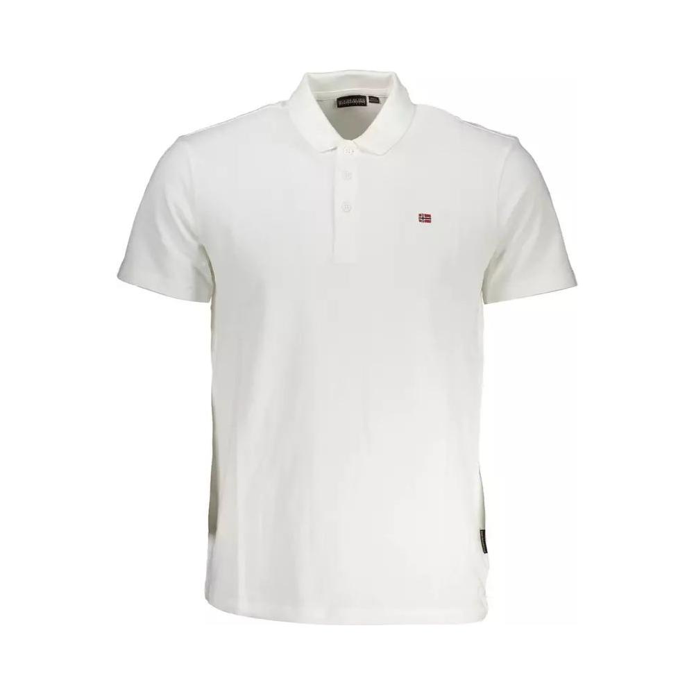 Napapijri Elegant White Short-Sleeved Polo elegant-white-short-sleeved-polo
