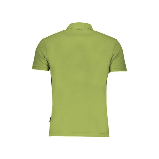 Napapijri | Yellow Cotton Polo Shirt| McRichard Designer Brands   
