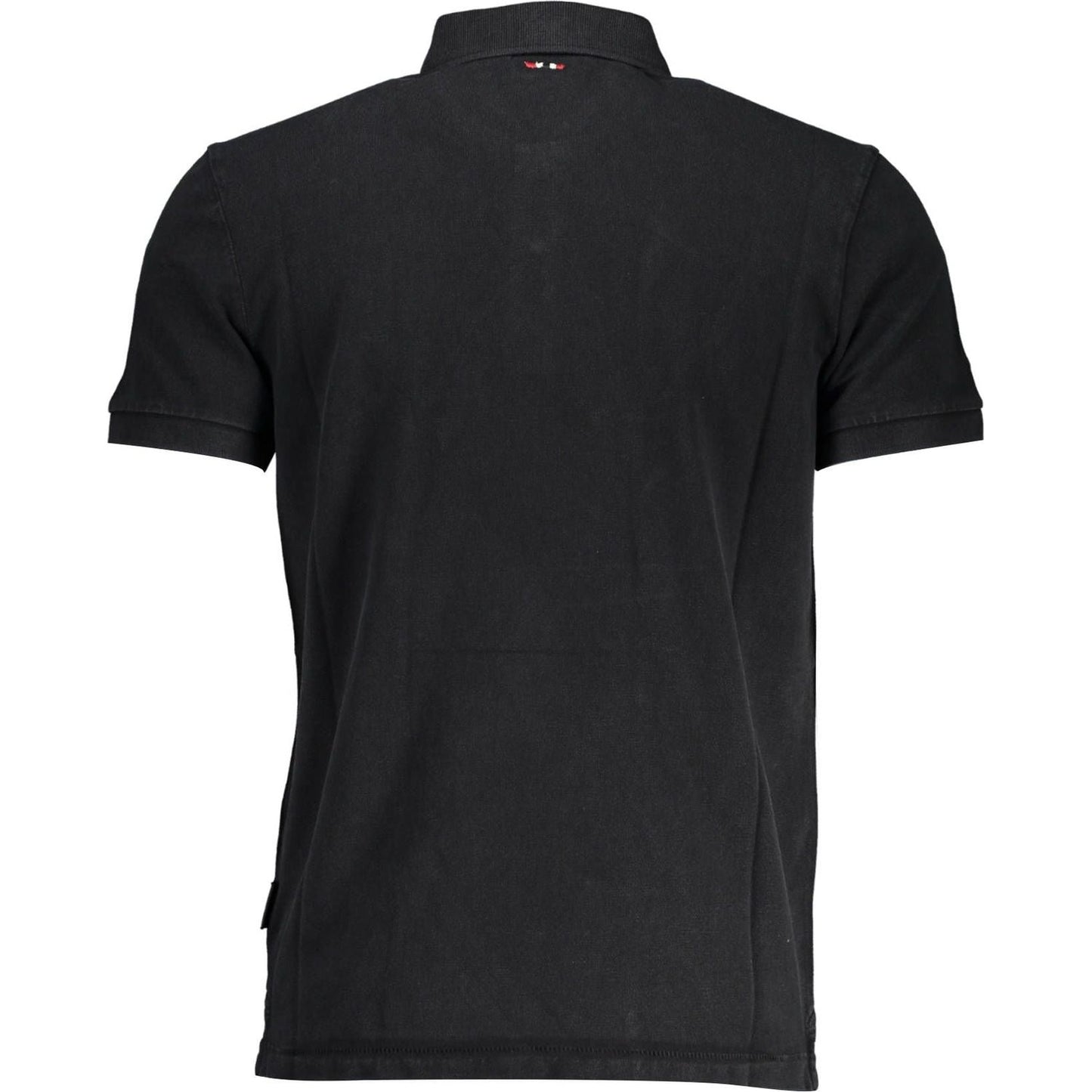 Classic Black Embroidered Polo Shirt