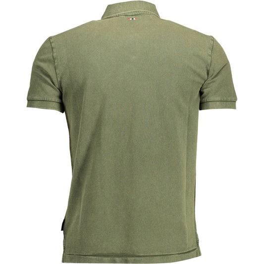 Napapijri Chic Green Cotton Polo Shirt green-cotton-polo-shirt-6