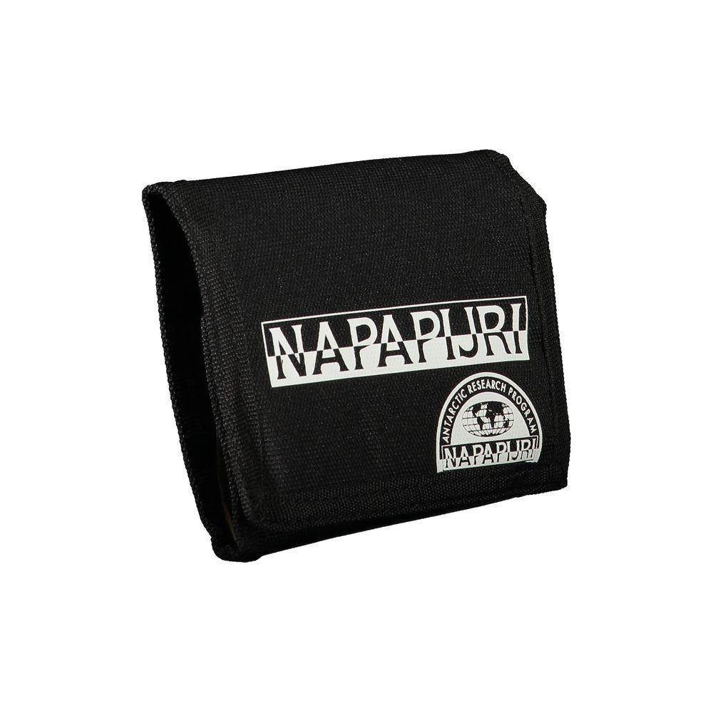 Napapijri Black Polyester Wallet black-polyester-wallet