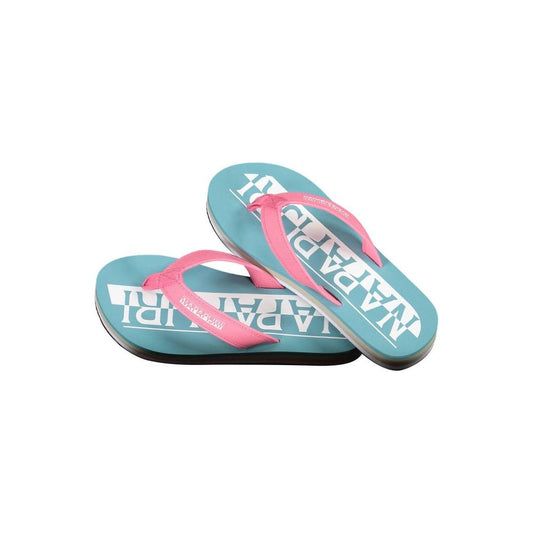 Napapijri | Chic Light Blue Summer Sandals| McRichard Designer Brands   