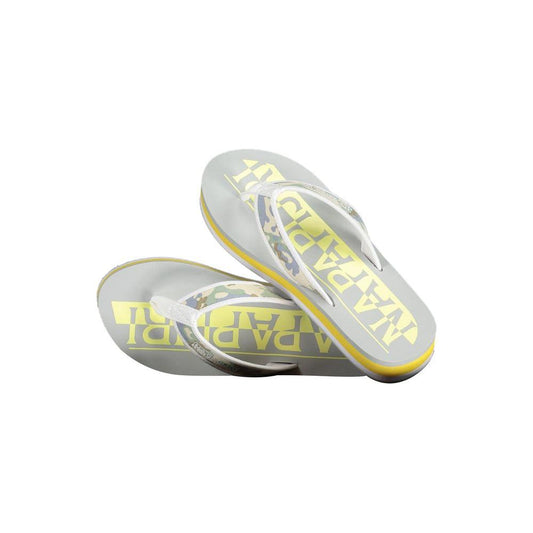 Napapijri Contrasting Logo Flip Flops in Sunny Yellow contrasting-logo-flip-flops-in-sunny-yellow