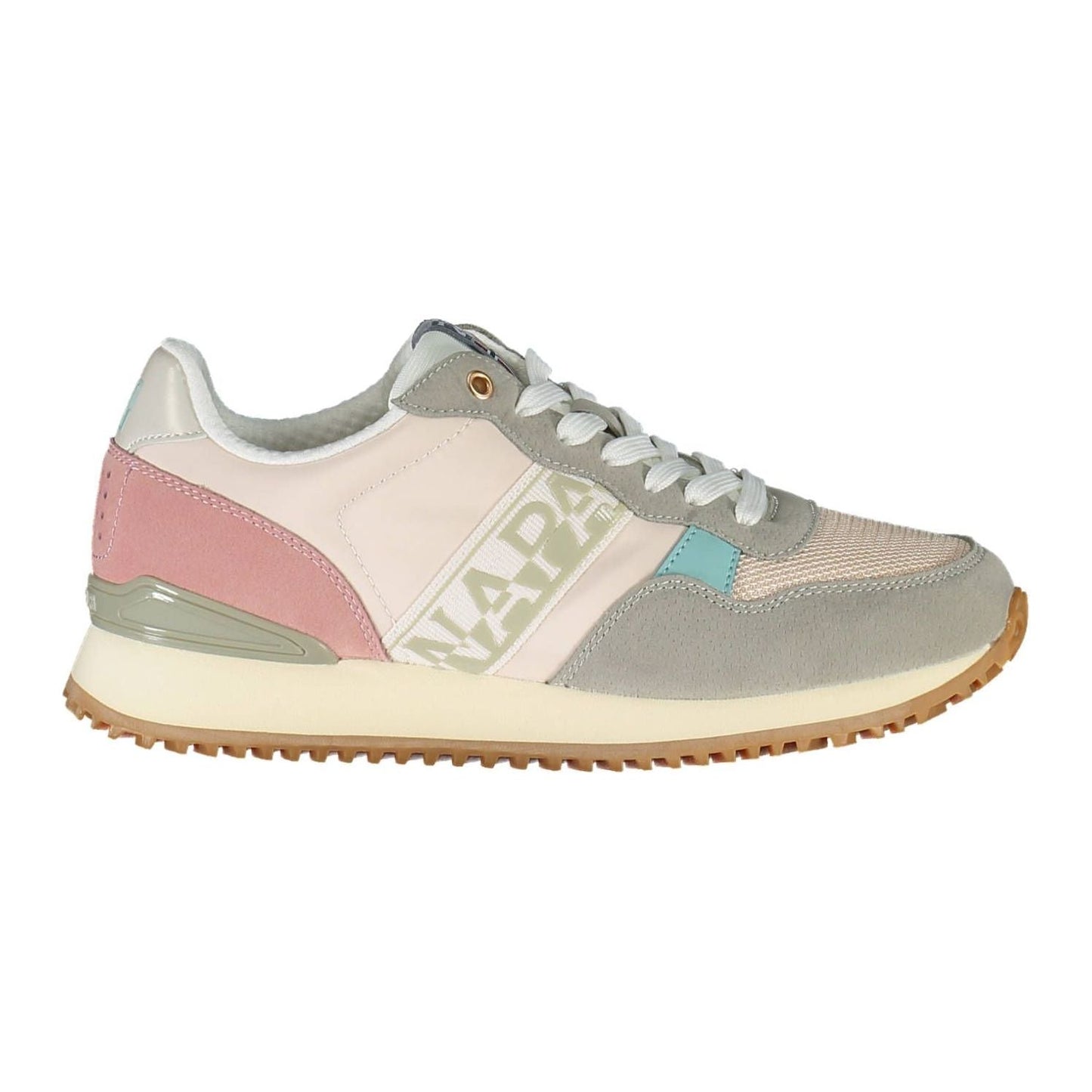Napapijri Chic Pink Laced Sneakers with Logo Detail chic-pink-laced-sneakers-with-logo-detail