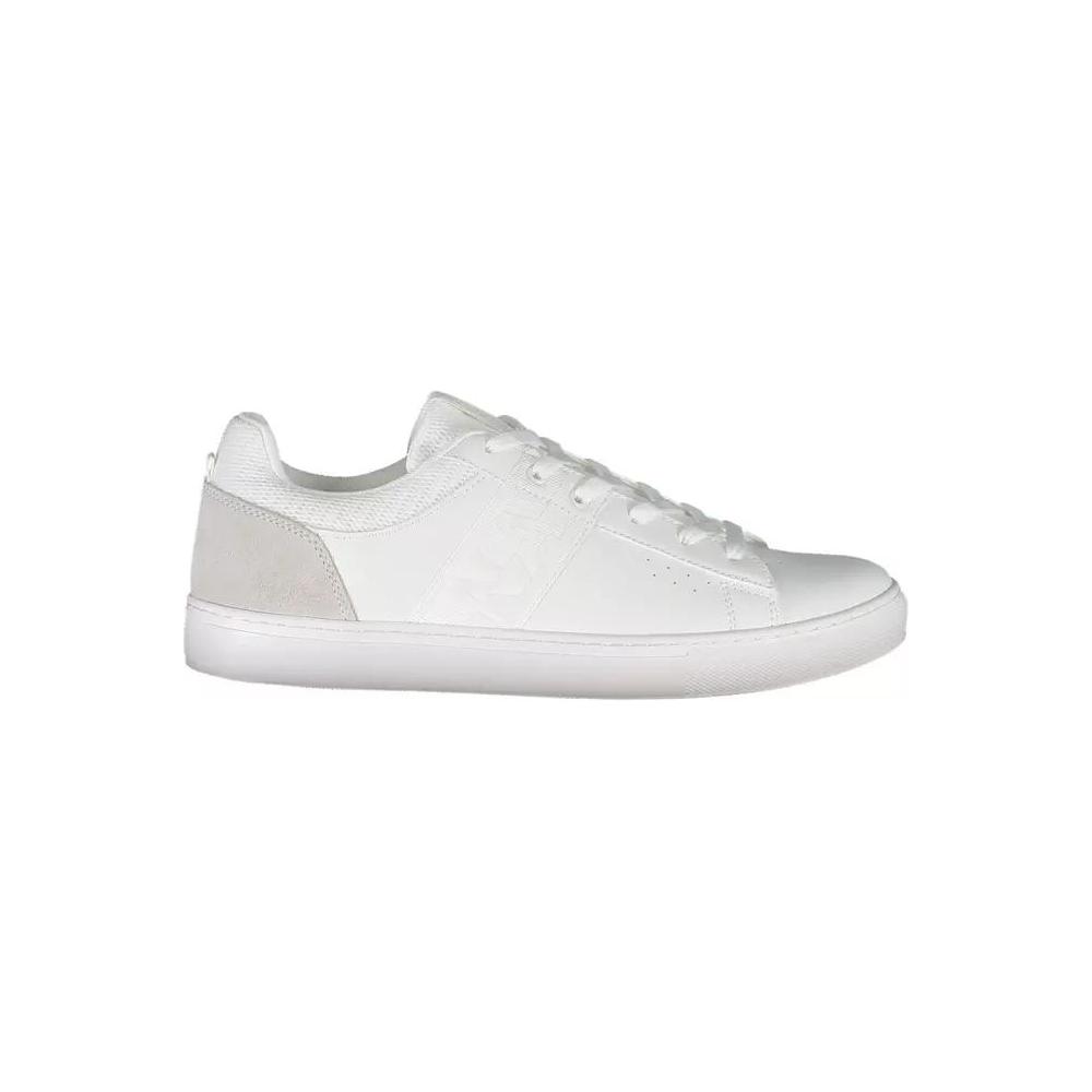Napapijri Elegant White Lace-Up Sports Sneakers elegant-white-lace-up-sports-sneakers-1