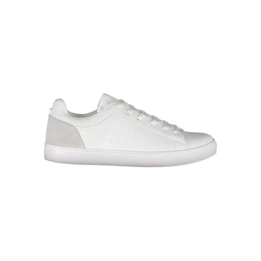 Napapijri | Elegant White Lace-Up Sports Sneakers| McRichard Designer Brands   