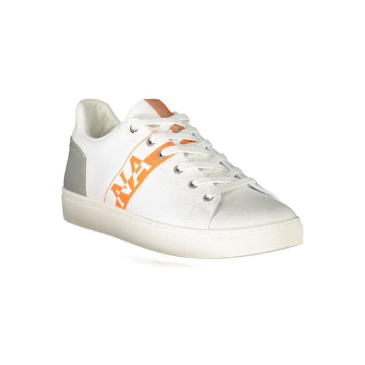 Napapijri White Polyester Sneaker white-polyester-sneaker-23
