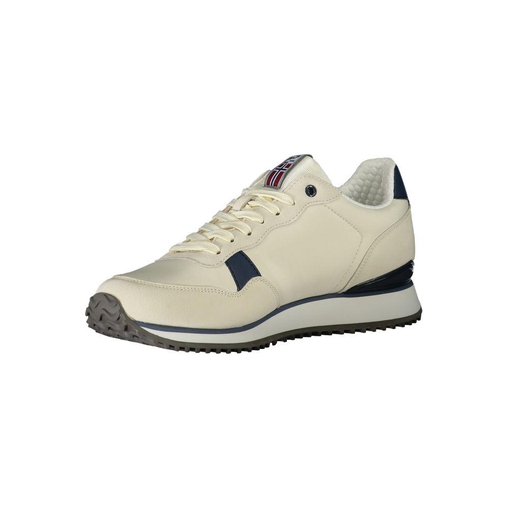 Napapijri White Polyester Sneaker white-polyester-sneaker-25