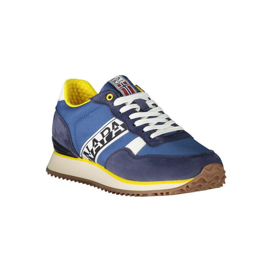 Napapijri Blue Polyester Sneaker blue-polyester-sneaker-16