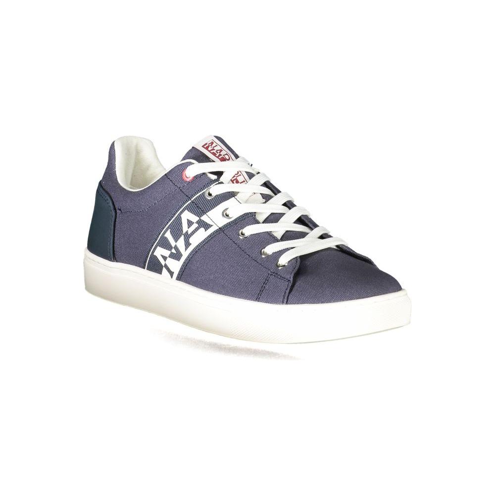 Blue Polyester Sneaker