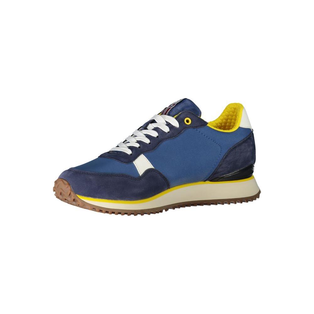 Napapijri Blue Polyester Sneaker blue-polyester-sneaker-16