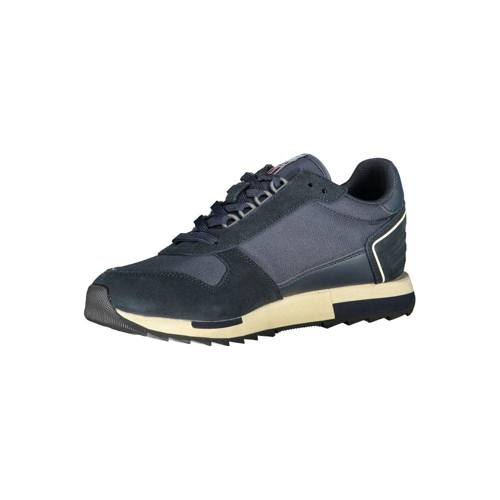 Napapijri | Sleek Blue Sporty Laced Sneakers| McRichard Designer Brands   