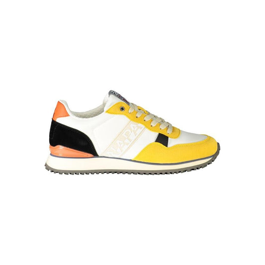Napapijri Yellow Polyester Sneaker yellow-polyester-sneaker-3