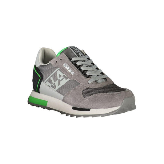 Napapijri Gray Polyester Sneaker gray-polyester-sneaker-7