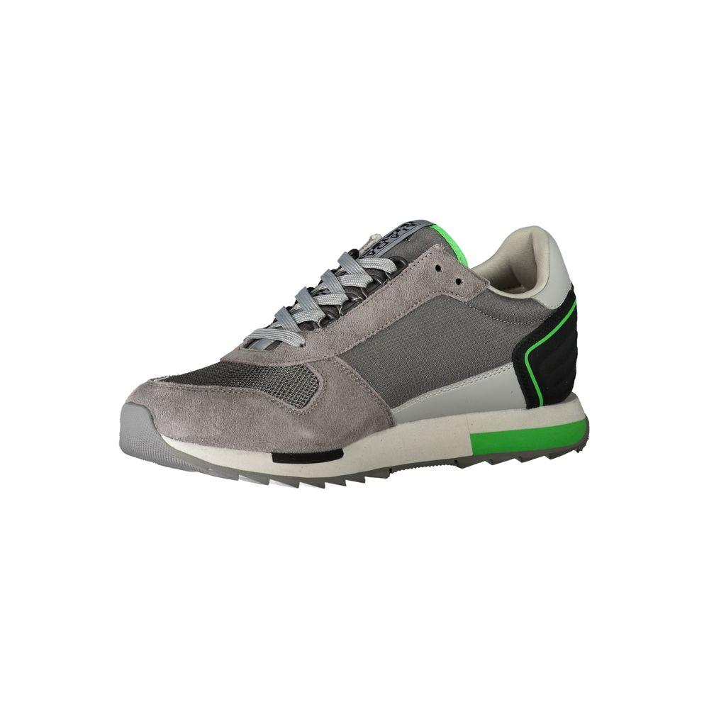 Napapijri Gray Polyester Sneaker gray-polyester-sneaker-7