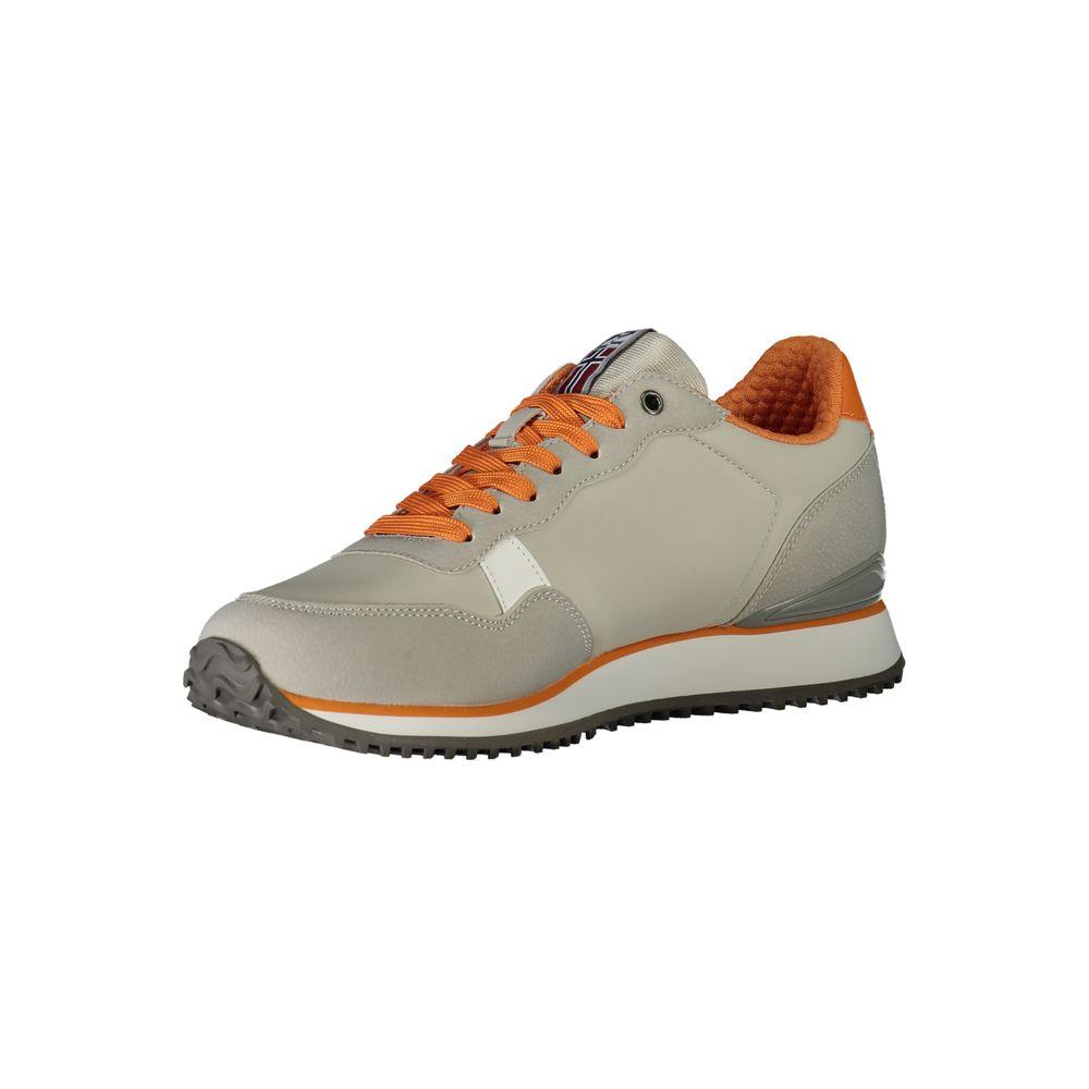 Napapijri Gray Polyester Sneaker gray-polyester-sneaker-8