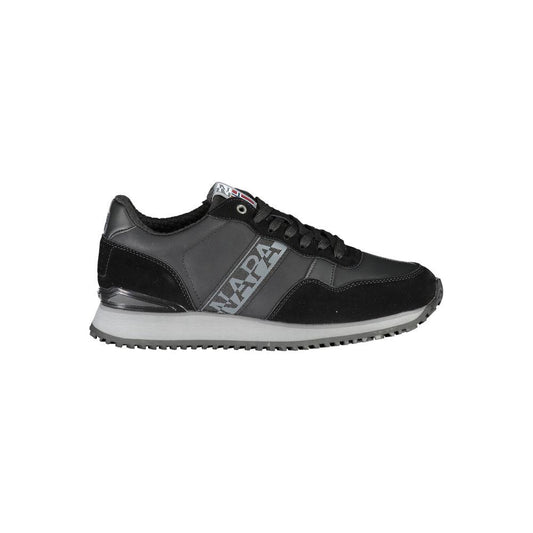 Napapijri Sleek Black Contrast Lace Sneakers sleek-black-contrast-lace-sneakers