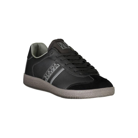 Napapijri Black Polyester Sneaker black-polyester-sneaker-23
