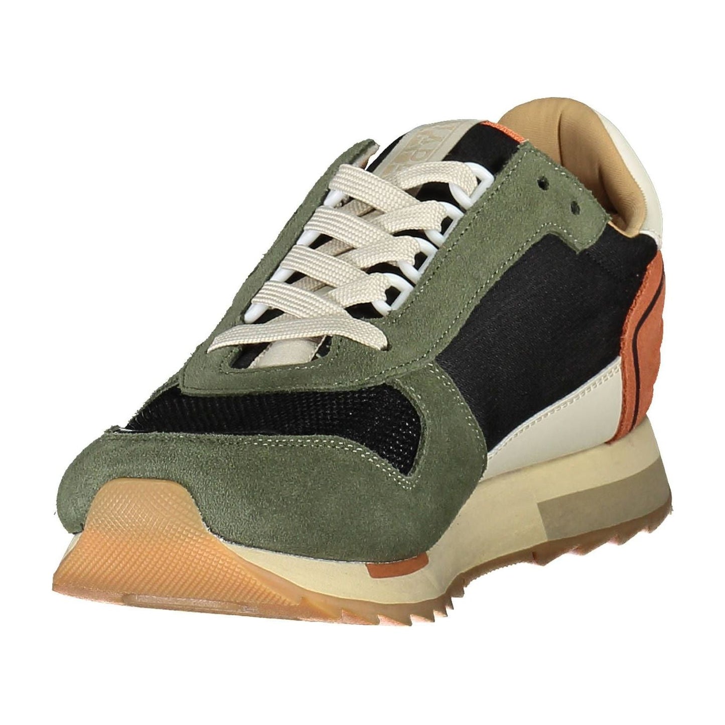 Napapijri Trendy Green Lace-Up Sneakers for the Modern Man trendy-green-lace-up-sneakers-for-the-modern-man