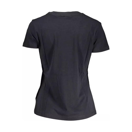 Napapijri Chic Short-Sleeved Black Cotton Tee black-cotton-tops-t-shirt-9