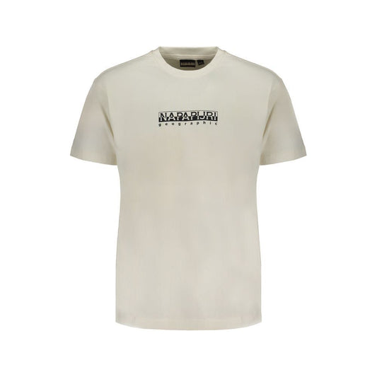 Napapijri White Cotton T-Shirt white-cotton-t-shirt-142