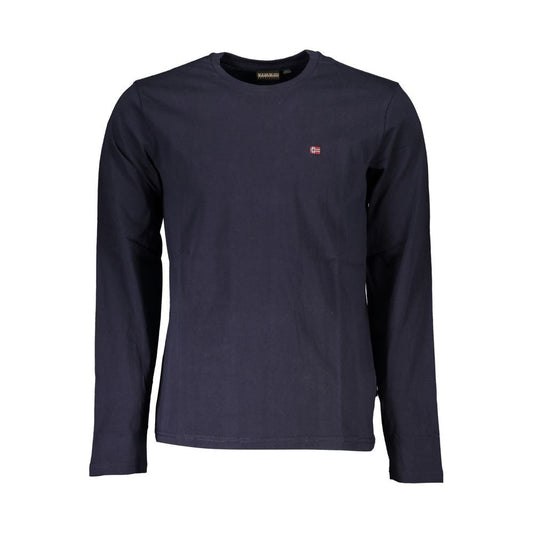 Napapijri | Blue Cotton T-Shirt| McRichard Designer Brands   