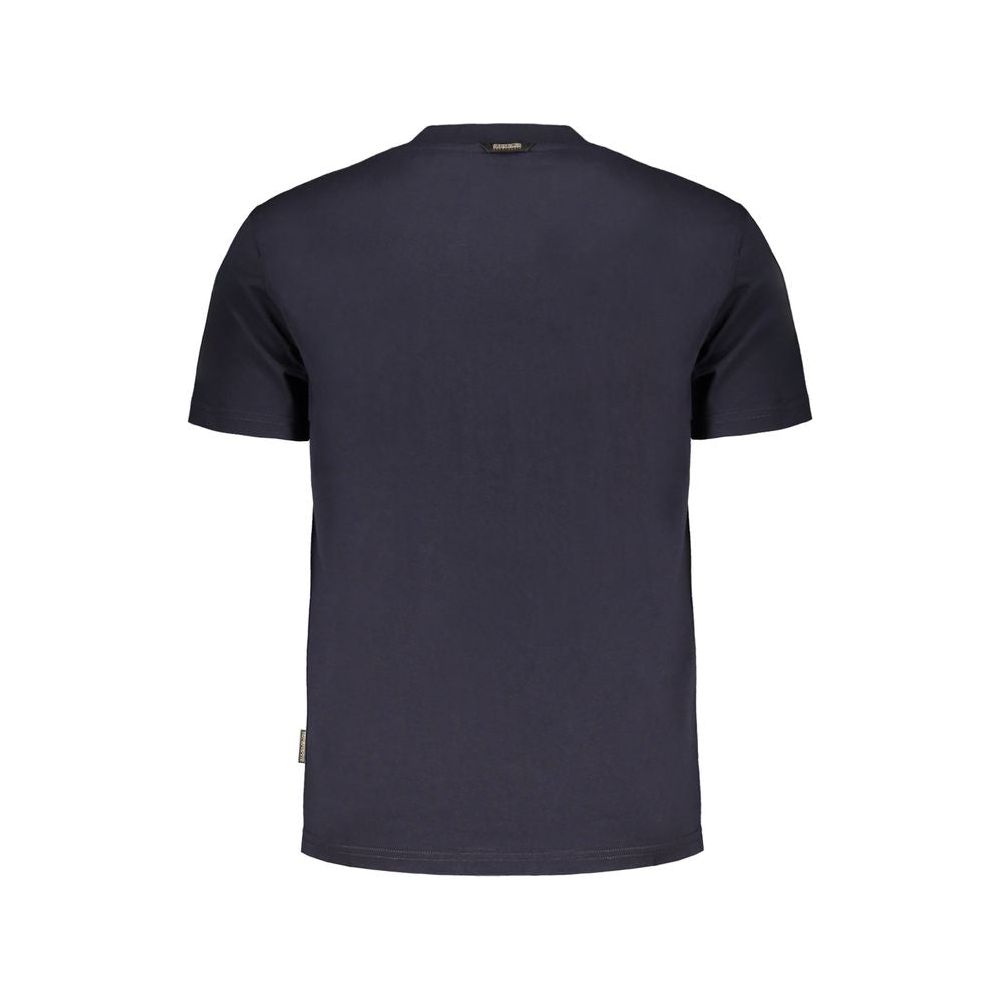 Napapijri Blue Cotton T-Shirt blue-cotton-t-shirt-155