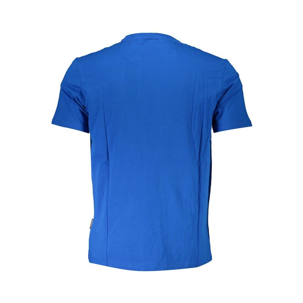 Napapijri Blue Cotton T-Shirt blue-cotton-t-shirt-134
