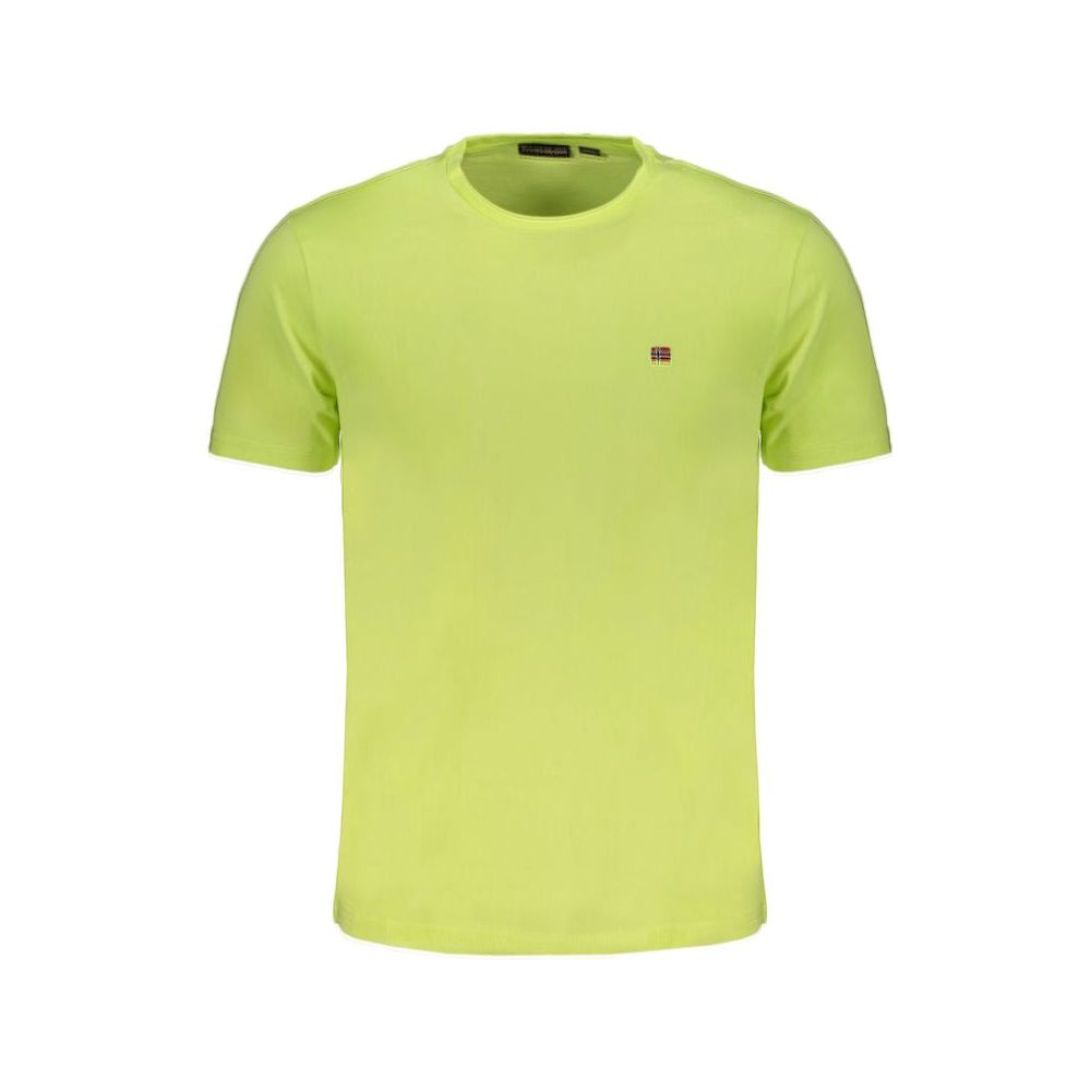 Napapijri Yellow Cotton T-Shirt yellow-cotton-t-shirt-22