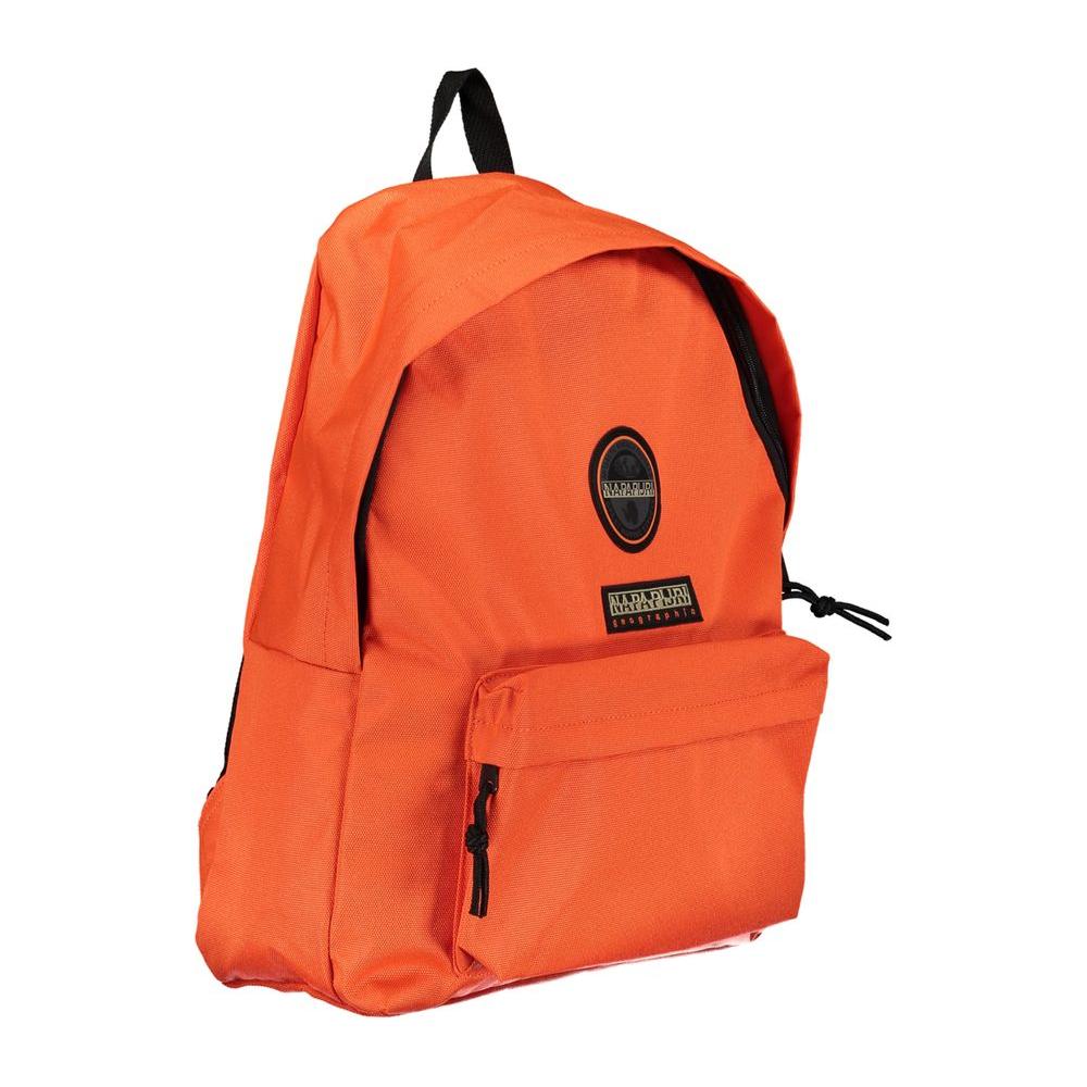Napapijri Eco-Chic Orange Backpack with Logo Design eco-chic-orange-backpack-with-logo-design