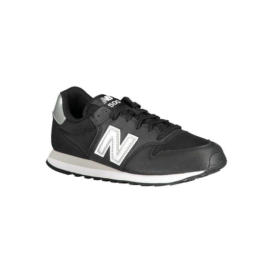 New Balance Black Polyester Sneaker black-polyester-sneaker-5